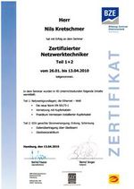 Zertifikat Netzwerktechniker - Bildungs Zentrum Elektrotechnik
